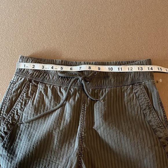 James Perse Estilo Olive Green Women's Striped Shorts- Size 0 NWOT - Picture 7 of 9